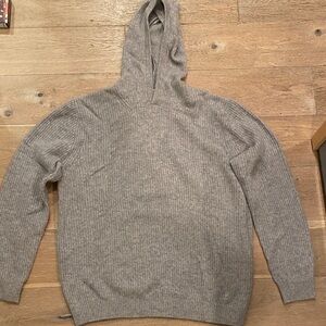 Women's Gray Hooded Sweater